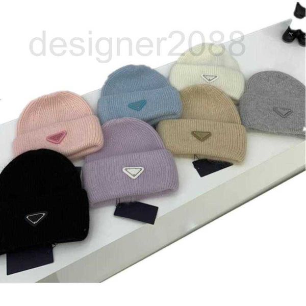 

beanie/skull caps designer wool knitted beanie skull cap for women men 2023 winter new mens warm knit ski hats masks fitted lovers casual ou, Blue;gray