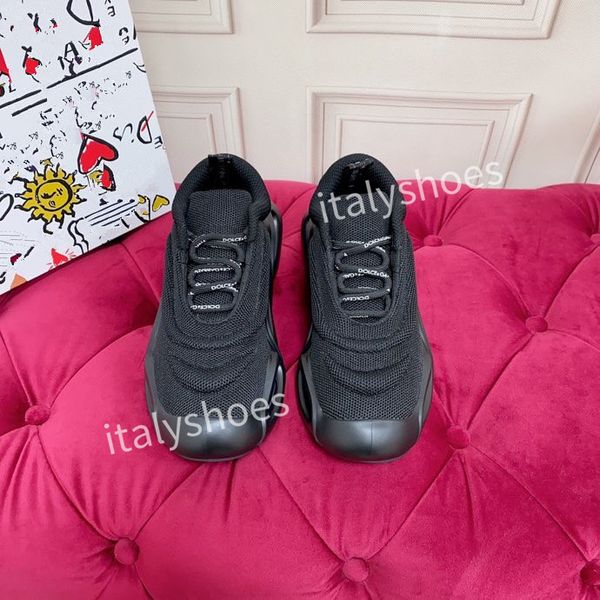 

2023men fashion designer sneaker casual shoes leather sneakers embroidered stripes white shoe flat platform walking sports trainers, Black