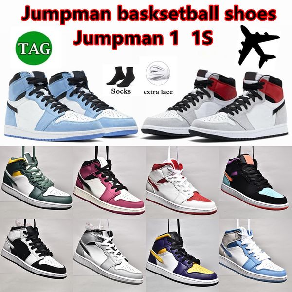 

new jumpman 1 1s men women basketball shoes university shoes high og concord chicago lost and found patent bred true blue gorge bred trainer