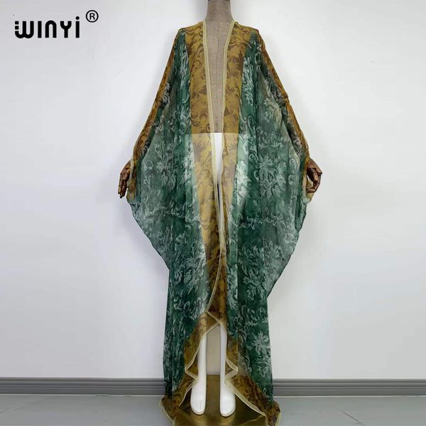 

women's swimwear european beach dress kaftan winyi bikini sweet lady party cardigan perspective sexcy boho holiday batwing sleeve kimon, White;black