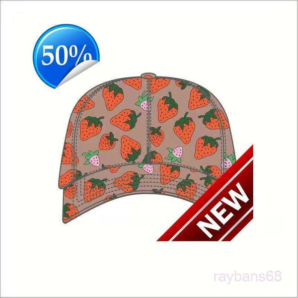 

quality 2023223ss strawberry baseball caps man's cotton cactus classic letter ball summer women sun hats outdoor adjustable snapback ca, Blue;gray