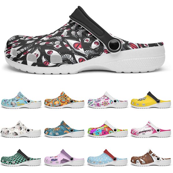 

Customized Glossy clean comfortable beautiful Diy shoes for men and women's indoor slippers 88826