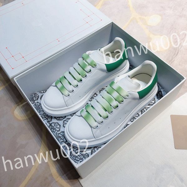 

luxury designer casual shoes woman shoe leather lace up men fashion platform sneakers white black mens womens
