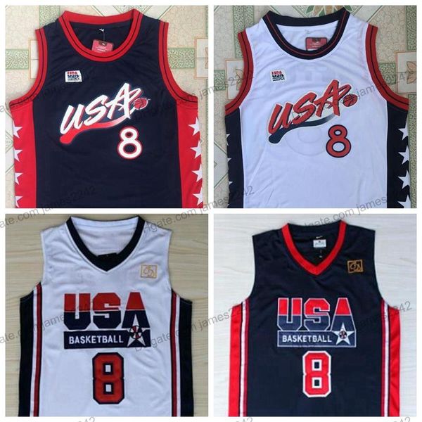

custom scottie pippen basketball jersey men's all stitched blue white jerseys size s-xl  shirts, Black