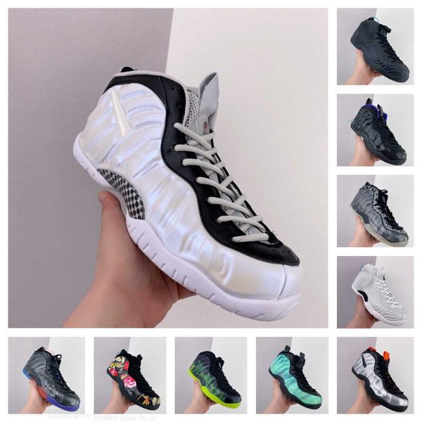 

foam posite pro sports basketball shoes penny hardaway plus black white sneakers mens womens abalone cny floral fleece habanero red sequoia