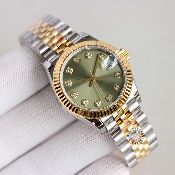 

Luxury Watch designer Women's Automatic Mechanical Watch Gold Dial 31mm Calendar 904 Stainless Steel Strap Waterproof Sapphire Montre de Luxe Gift Watch 007, 14