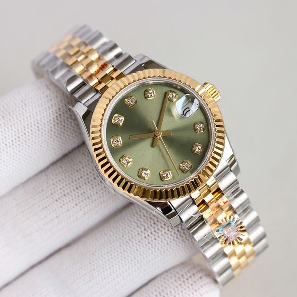 

Luxury Watch designer Women's Automatic Mechanical Watch Gold Dial 31mm Calendar 904 Stainless Steel Strap Waterproof Sapphire Montre de Luxe Gift Watch 007, 14