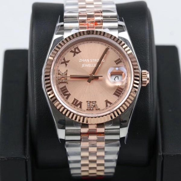 

20 styles 36mm womens watches fashion automatic mechanical woman wristwatch diamond 2813 movement stainless steel strap ladies wristwatches, Slivery;golden