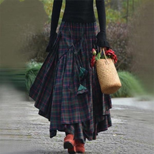 

skirts zogaa women s fashion plus size non standard skirt 230408, Black