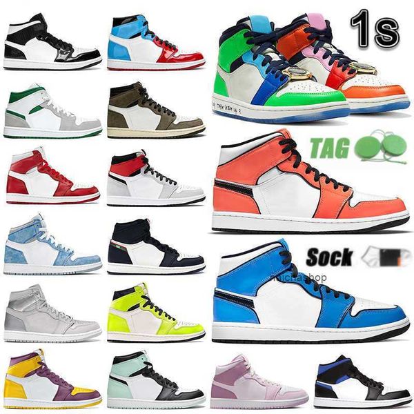 

jorden jordon high og 1s fearless basketball shoes for men women visionaire singal blue turf orange patent green coconut milk chenille valen