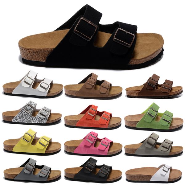

2023 birks designer men women sandals arizona gizeh slippers caliente verano flip flops hombres mujeres beach sliders outdoor indoor size 34, Black