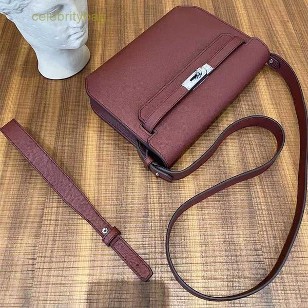 

designer kellies handbags hemres summer and 2023 spring liquor red small crowd bag handheld crossbody high grade candy color foreign style s