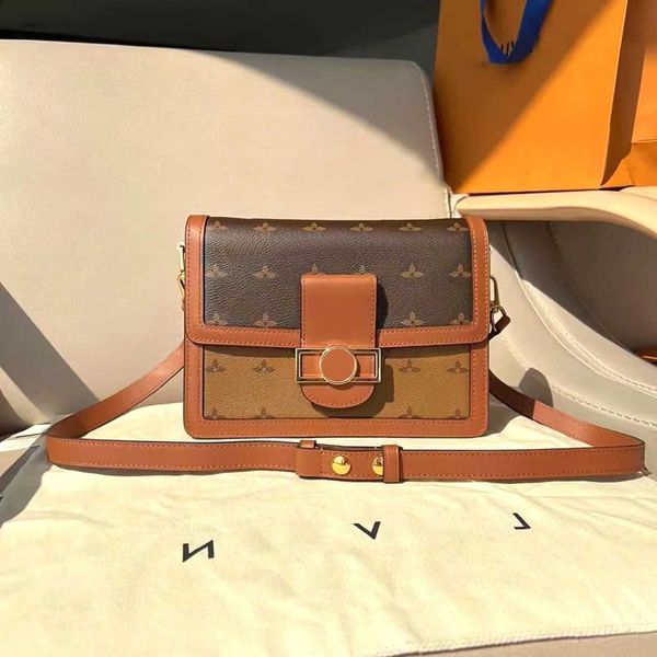 

luxury brand designer famous lady handbag bags shoulders dauphine girl totes wallet crossbody original lady genuine leather coin purse fashi