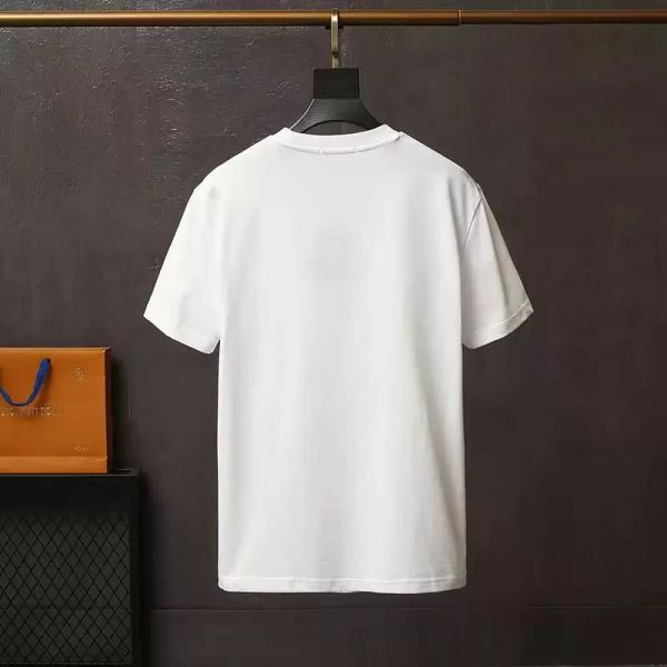 

european and american men's design t-shirt spring/summer sleeve polo t-shirt vacation short sleeve casual letter luxury print size rang, White;black
