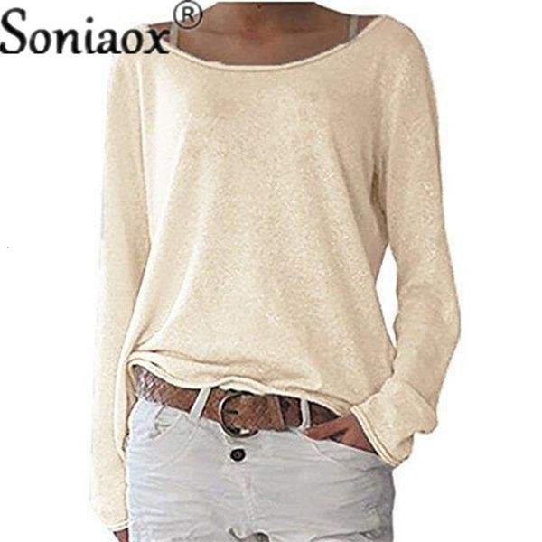 

women s t shirt elegant sweet style long sleeve bamboo knot cotton o neck pullover loose female casual daily tees 230407, White
