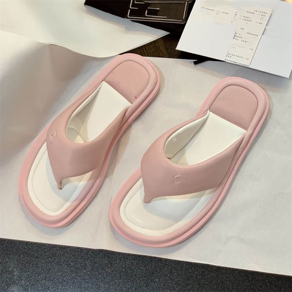 

designer luxury channel beach shoes cc slippers for women fashion leather flip flops casual slides gifts outdoor flat slippers soft sandals