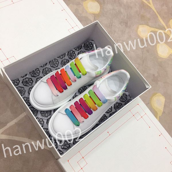 

luxury men womens fashion shoes lace-up flat platform designer sneaker black genuine leather air cushion sneake