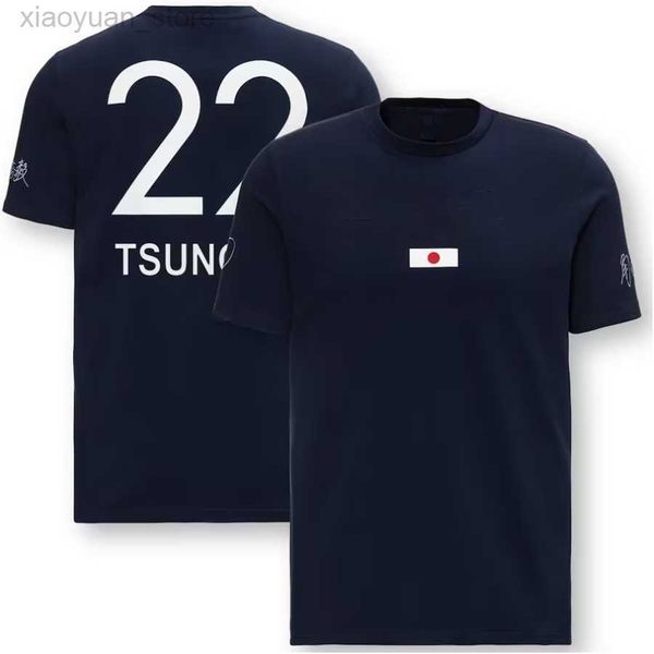 

men's t-shirts 2023 team yuki tsunoda driver t-shirt new f1 racing suit team short sleeve t-shirt men's summer casual breathable t, White;black