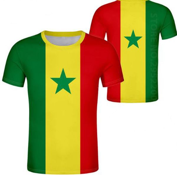 

senegal t shirt youth custom made name number sen nation flag sn french country college print text p logo casual clothes, White;black