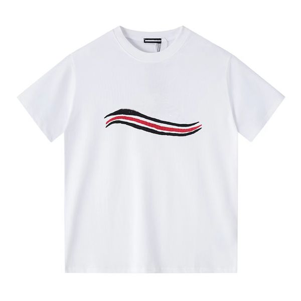 

2023 new men t shir designer full t-shir luxury goods shir women shor sleeve tees rainbow summer pure coon shirs asian size itte, White;black