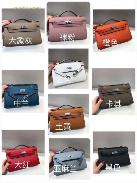 

designer kelliess handbags hemres cowhide fashion lychee pattern headband women's silver buckle hand single shoulder messenger 1 has lo