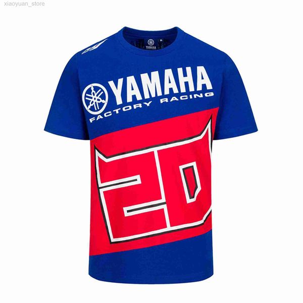 

men's t-shirts 2023 moto gp champion for yamaha factory racing team motorcycle superbike blue t shirt men_s short q m230408, White;black