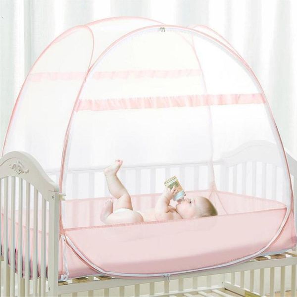 

crib netting fullcoverage universal children's bed mosquito large space baby foldable yurt antifall 230407