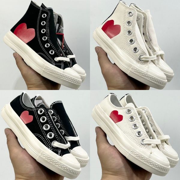 

shoes runner kids play love heart sneakers eyes high low casual canvas 1970 toddler big boys outdoor trainers kid youth sport shoe boys girl, Black
