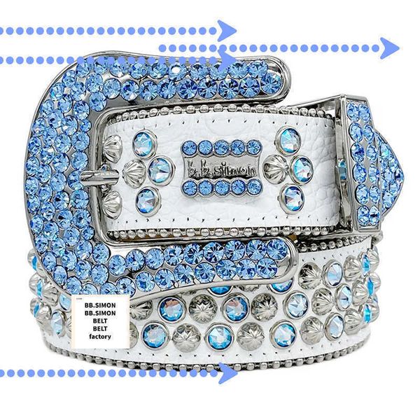 

with boxdesigner bb simon belts for men women shiny diamond belt black on black blue white multicolour with bling rhinestones as gift3312133, Silver