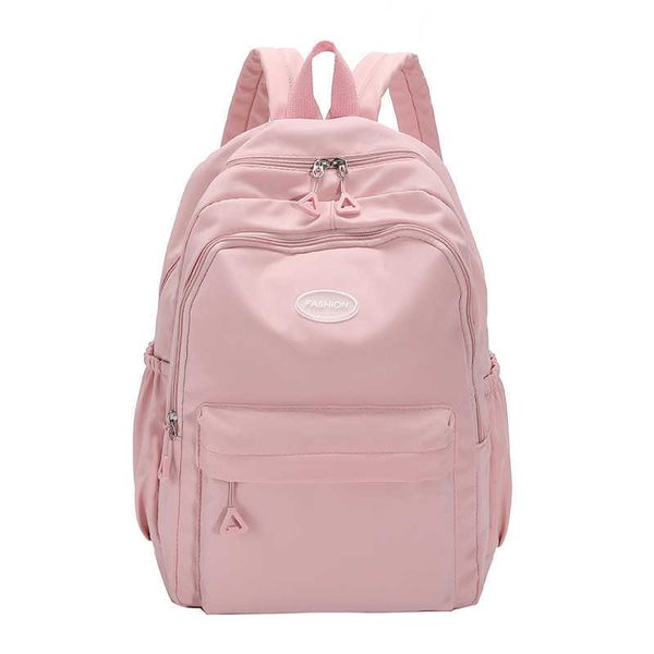 

backpacks school female pink backpack kawaii women nylon school bag teenage girl backpacks fashion ladies satchel drop shipping p230408