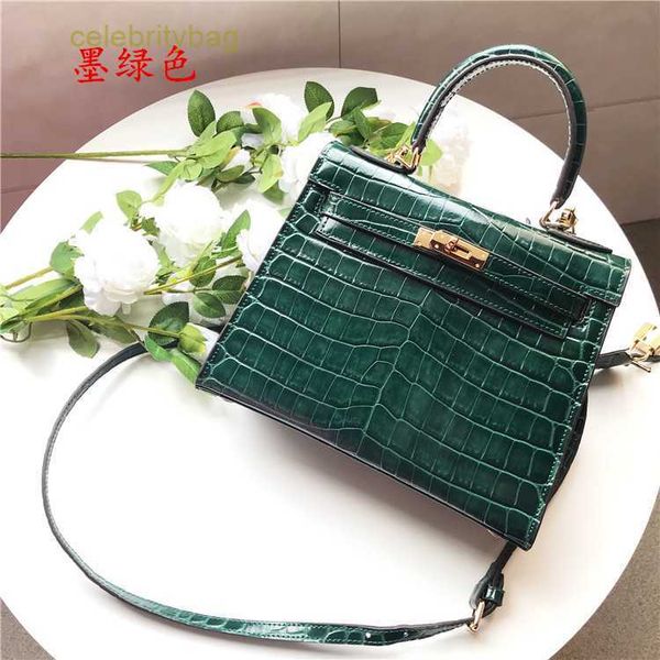 

designer kelys handbags hemrres women's bag crocodile new fashion cowhide one shoulder crossbody handbag 1 has logo 4k6a