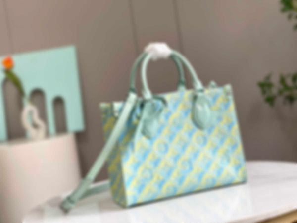 

10a new summer luxury onthego shoulder bag designer class leather casual shopping bag tri color capsule series women's handbag crossbod