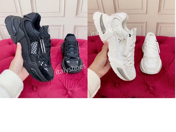 

2023new fashion designer sneaker casual shoes leather sneakers embroidered stripes white shoe flat platform walking sports trainers, Black