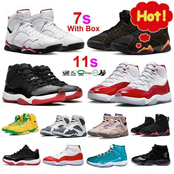 

cardinal 7s basketball shoes cherry 11s bred citrus 7 with box men women flint sapphire concord georgetown midnight navy pure violet space j