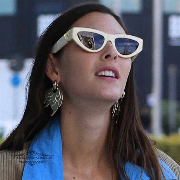 

luxury designer summer sunglasses 23 style ins net red same cat eye female personality fashion green bv1176, White;black