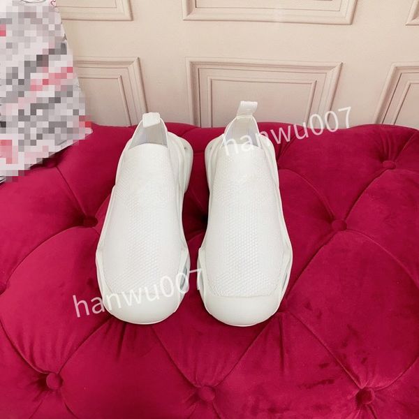 

new brand womens fashion designer shoes runner trainers suede leather low-cut shoes black white slip-on casual shoes