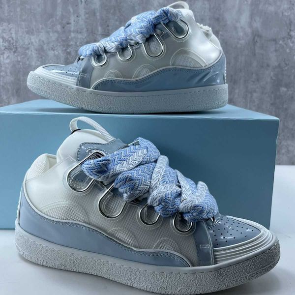 

bread langfan shoes lanvines co-brand pure thick sole casual sports new couple forrest gump german training shoes, Black