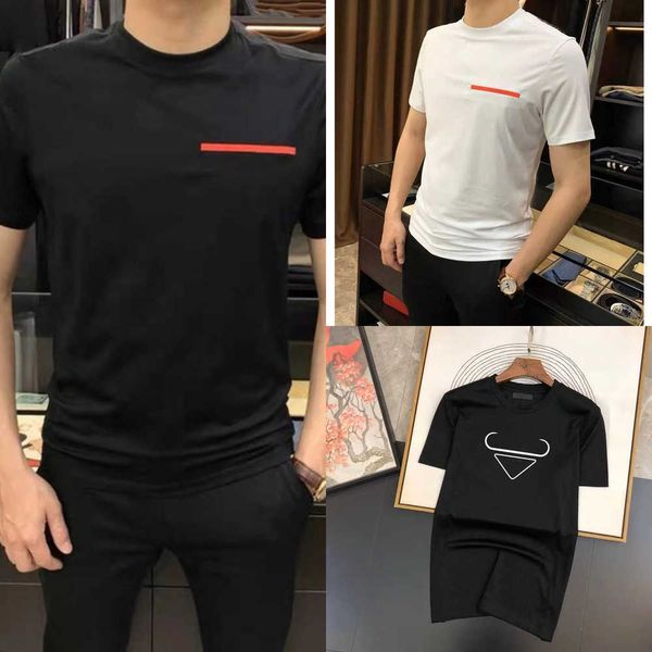 

ens t shirts designer man tshirts shorts tees summer breathable shirt with budge letters design short sleeves size m-3xls to 2xl, White;black
