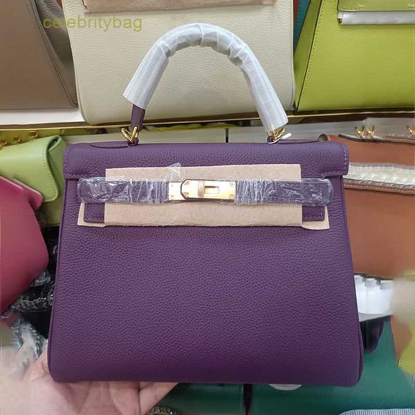 

designer kelyss handbags hemrres 2023 new togo coat cow leather original bag litchi grain inseam calf has logo cyy3