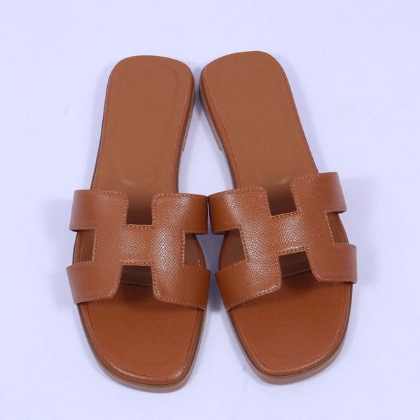 

sandals slippers female summer leather red flat slippers female fashion outside wear 100 matching net red one line sandals female, Black