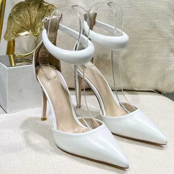 

luxury designers shoes summer latest stiletto pumps evening shoes back zipper sandal stiletto genuine leather pumps ankle strap super high w, Black