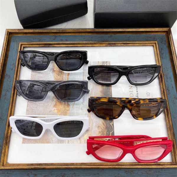 

luxury designer summer sunglasses personality cat's eye ins net red same style narrow frame concave fashion ve2235, White;black