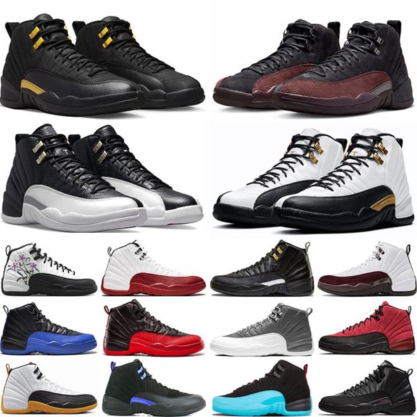 

12 12s men basketball shoes flu game gamma blue field purple gym red international flight michigan twist floral muslin taxi varsity red trai