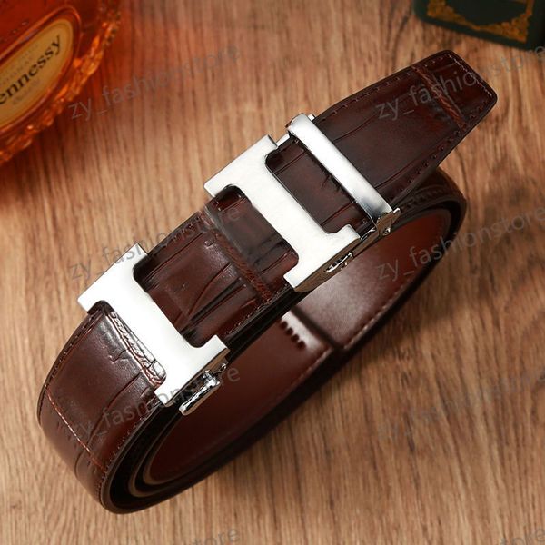 

men s designer belt luxury brand classic fashion business genuine leather belt women s designer belt box wholesale, Black;brown