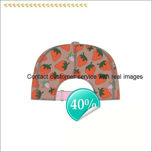 

2023yearh quality strawberry baseball caps man's cotton cactus classic letter ball caps summer women sun hats outdoor adjustable snapba, Blue;gray