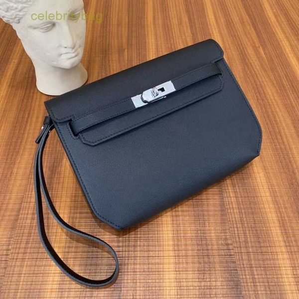 

designer kelys handbags hemrres new handprint 2023h bag depeche s leather crossbody cowhide women's clip handbag has logo ycyd