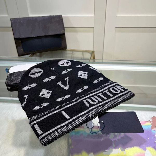 

beani caps fashion high-quality beaniefashion men ladies letter designer hat plaid knit skull hat winter beanie new 02, Blue;gray