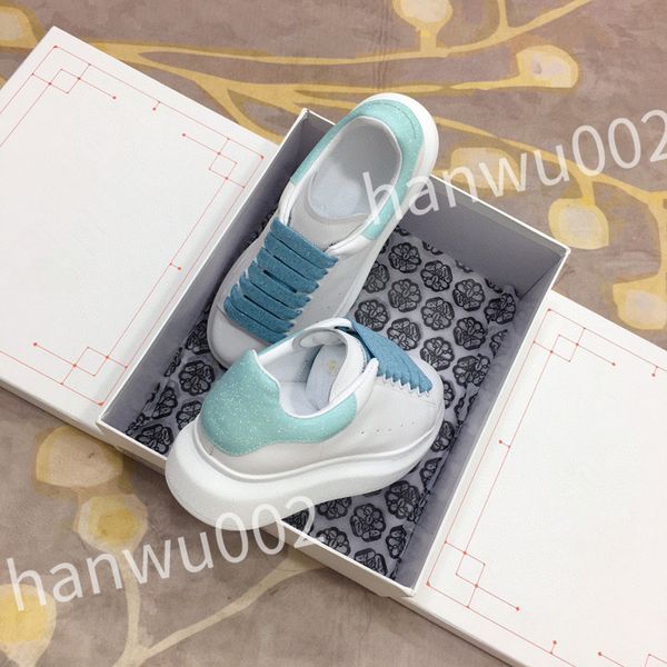 

new luxury men women fashion shoes lace-up flat platform designer sneaker black genuine leather air cushion sneake
