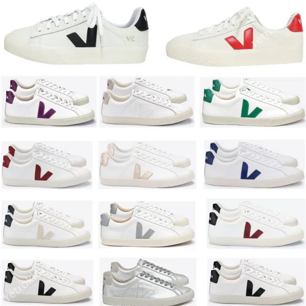 

2023 french veja white shoes bred with a small number of lace ups versatile lovers' classic casual and comfortable sports board xme, Black