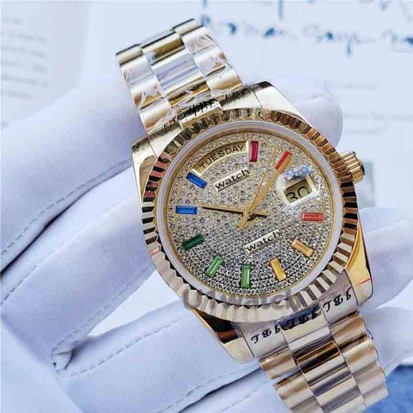 

women's automatic mechanical watch with diamonds 36mm premium sports luminous waterproof watches1, Slivery;brown